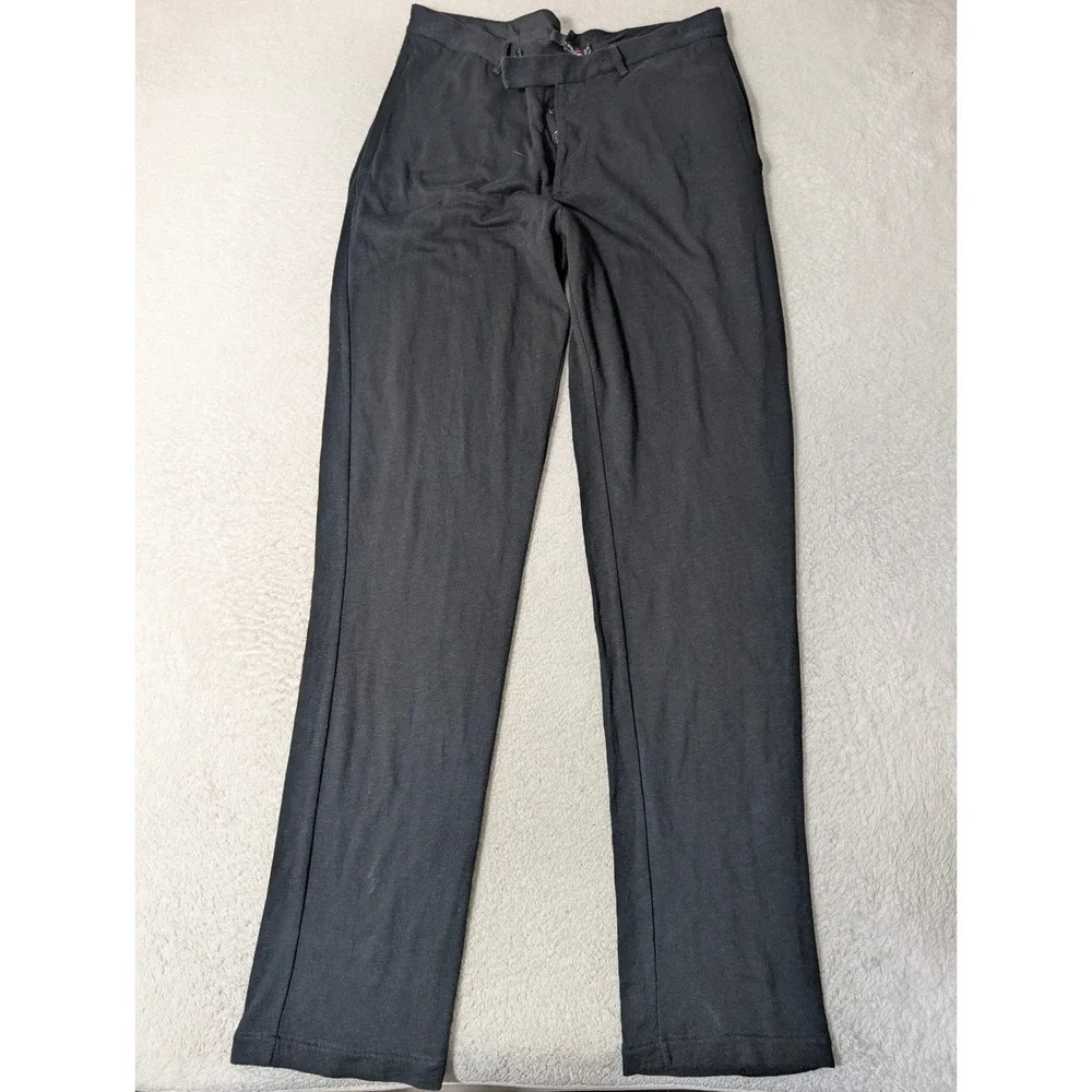 RLX Ralph Lauren Pants Mens‎ M Black 33/34 Knit Cotton Blend Trousers